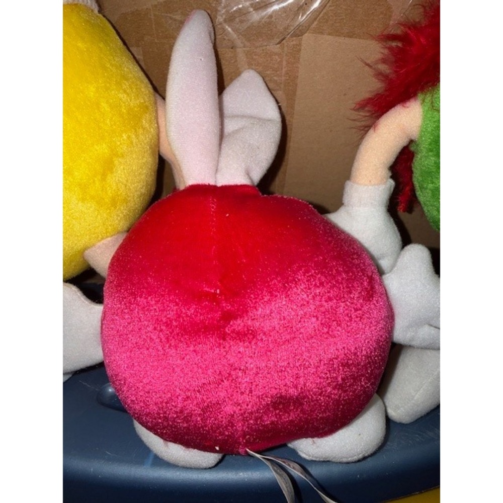 M&M M&Ms Christmas Plush Yellow Red Green Bunny Holiday - Picture 7 of 11